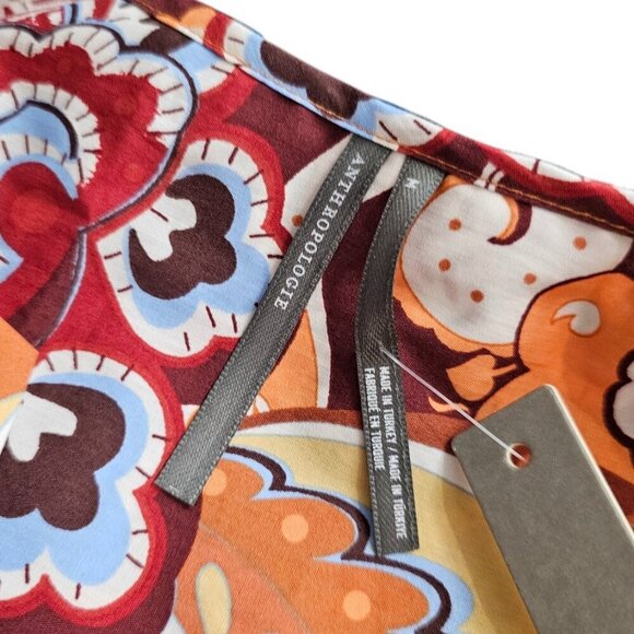 Anthropologie The Somerset Maxi Dress, Smocked, Tiered, V-Neck, Cotton, Size M - Picture 5 of 9